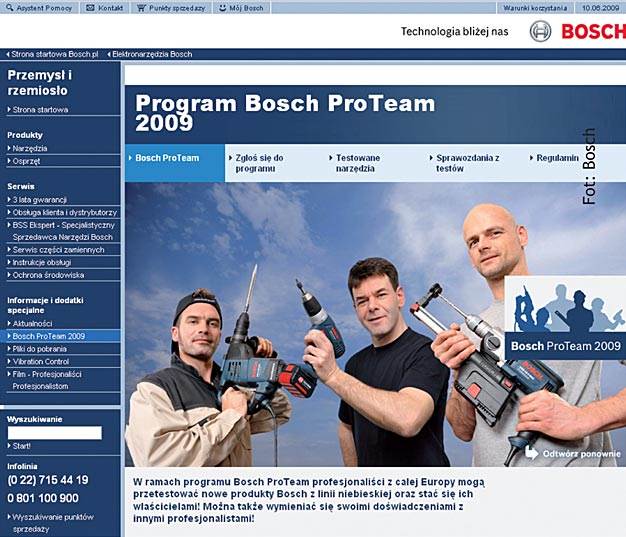 Bosch ProTeam - nowy program dla profesjonalistów