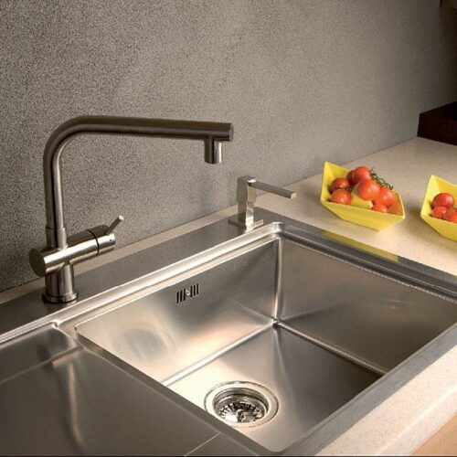 Rodez – stalowa wytrzymałość baterii zlewozmywakowej