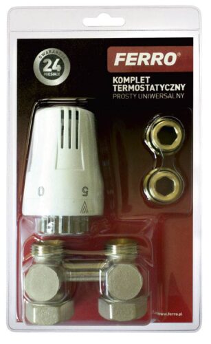 Komplety termostatyczne do grzejników dolnozasilanych typu V