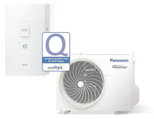 Pompy ciepła Panasonic Aquarea z etykietami energetycznymi EHPA