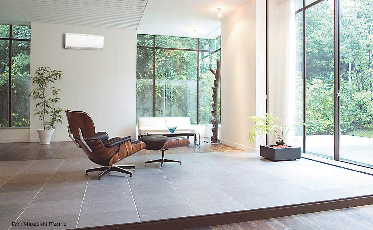 Fot. 5. Klimatyzatory Mitsubishi Electric należą do najcichszych na rynku. Praca jednostek wewnętrznych to zaledwie 20 dB. 