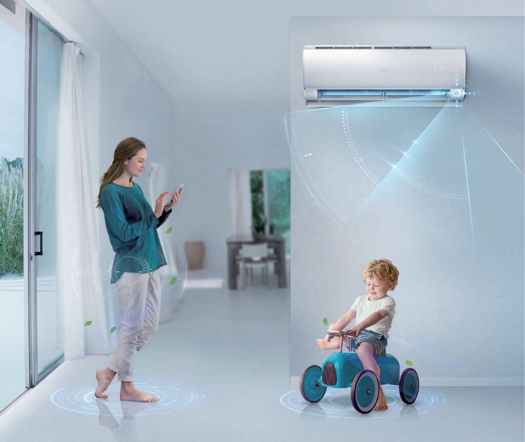 Fot. 3. Klimatyzatory wyposażone są w inteligentne funkcje, wpływające na komfort użytkowania, wysoką energooszczędność i przyjazne sterowanie. Fot. HAIER/REFSYSTEM
