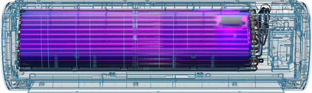 Wyjątkową funkcją Cliva jest wbudowane sterylizowanie powietrza światłem UVC, które skutecznie zwalcza nawet do 93% bakterii i wirusów