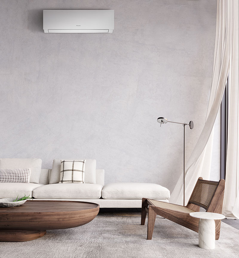 Klimatyzator Clivia może pracować jako samodzielne źródło ogrzewania zimą, nawet do temperatury zewnętrznej -25°C. W warunkach -10°C jest w stanie utrzymywać około 75-80% nominalnej wydajności