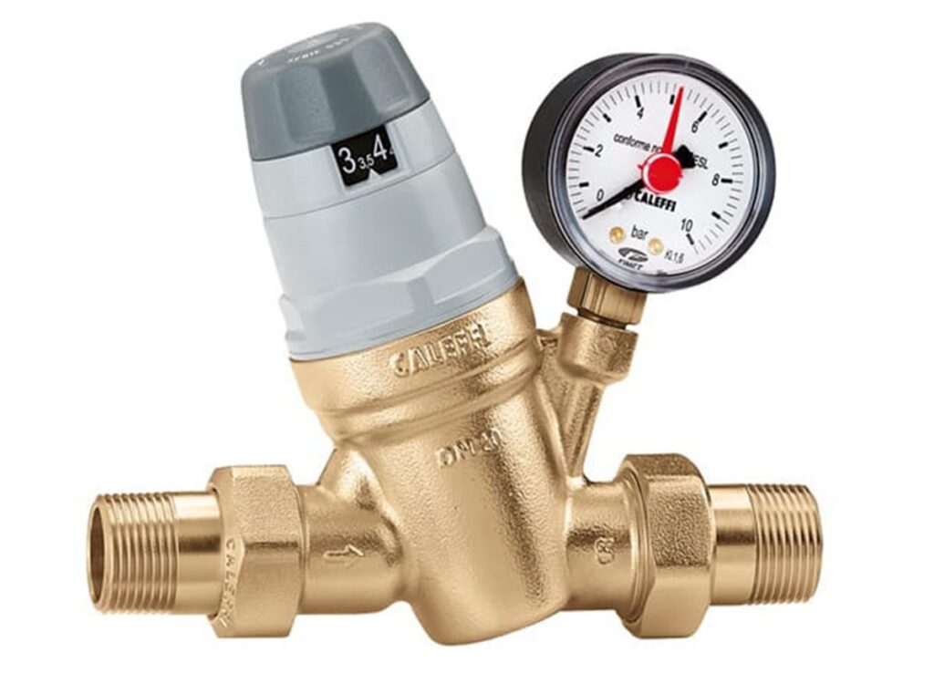 Reduktory ciśnienia ze wskaźnikiem nastawy i manometrem CA LEFFI