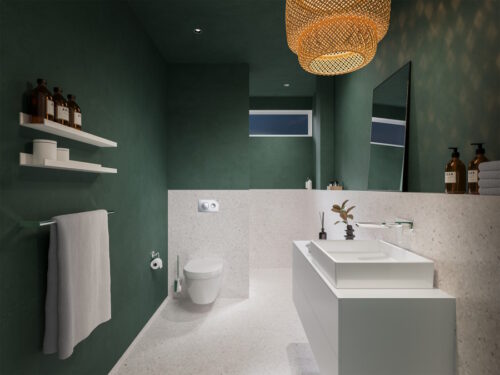Wąska łazienka: optymalne wykorzystanie przestrzeni z systemem podtynkowym i prysznicem bez brodzika