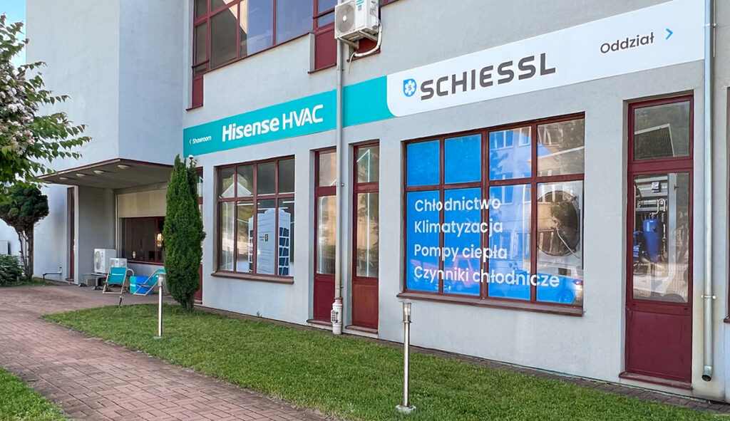 Showroom Hisense HVAC/Schiessl Warszawa, ul. Staniewicka 18