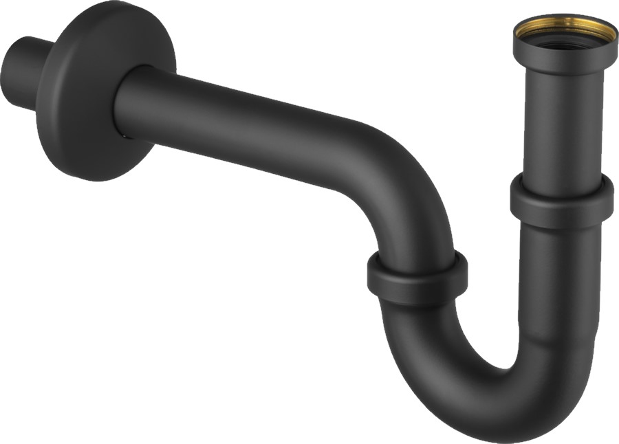 Nowe syfony umywalkowe firmy Viega w kolorze czarny mat