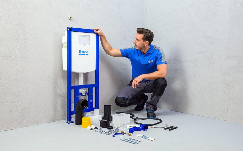 Fot. Szeroki wybór modeli stelaży podtynkowych Roca Duplo S zapewnia dopasowanie konstrukcji do specyfiki projektu i sytuacji na budowie.