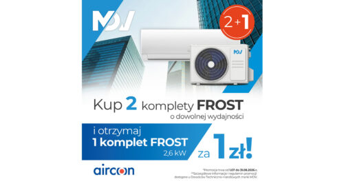 Kup dwa, zyskaj trzeci za 1 zł. MDV rusza z letnią promocją na klimatyzatory FROST