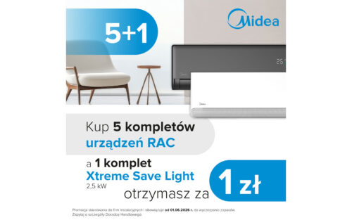 Kup więcej, zyskaj więcej – Midea rusza z akcją promocyjną dla instalatorów RAC